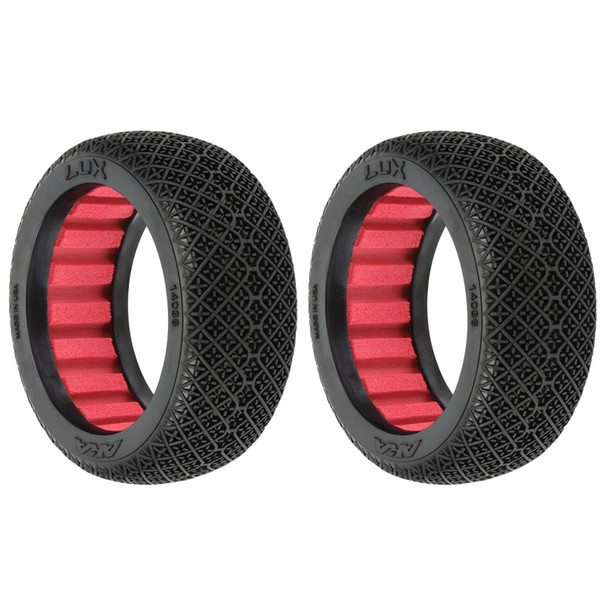 AKA Racing 14036CR 1/8 Lux Clay Front/Rear Off-Road Buggy Tires (2)