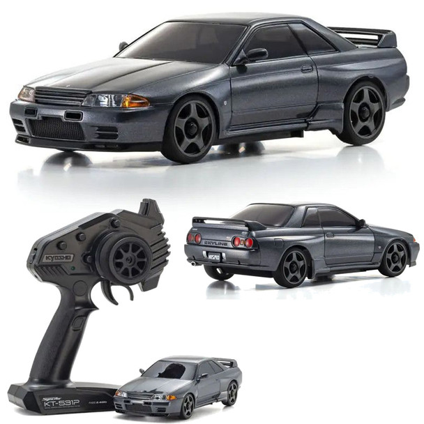 Kyosho 32639GM MINI-Z AWD NISSAN SKYLINE GT-R NISMO (R32) Gun Metallic