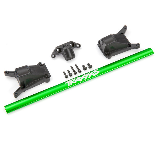 Traxxas 6730G Heavy-Duty Aluminum Chassis Brace Kit Green for 4x4 Slash & Rustler