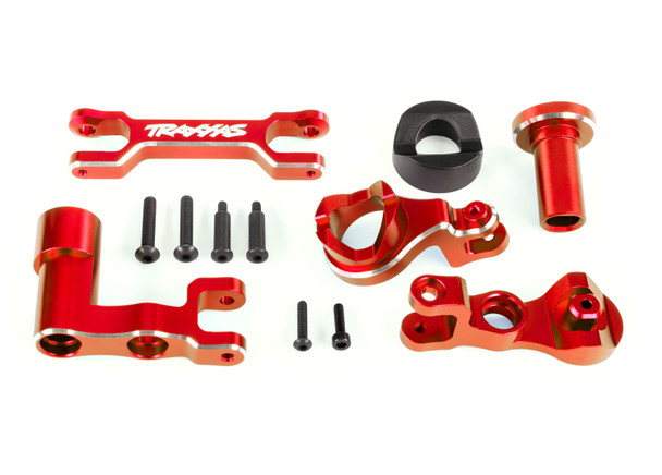 Traxxas 7843-RED Aluminum Steering Bellcrank Assembly Red for XRT