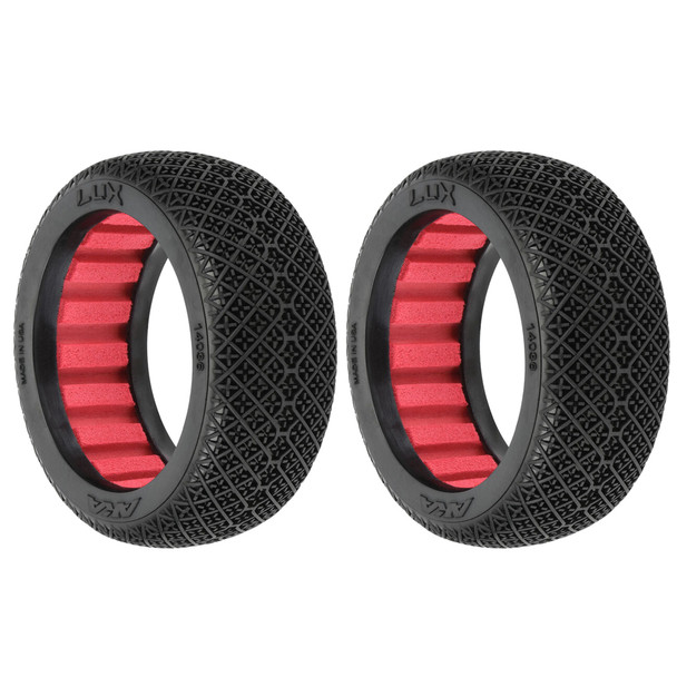 AKA Racing 14036XR 1/8 Lux Soft Long Wear Front/Rear Off-Road Buggy Tires (2)