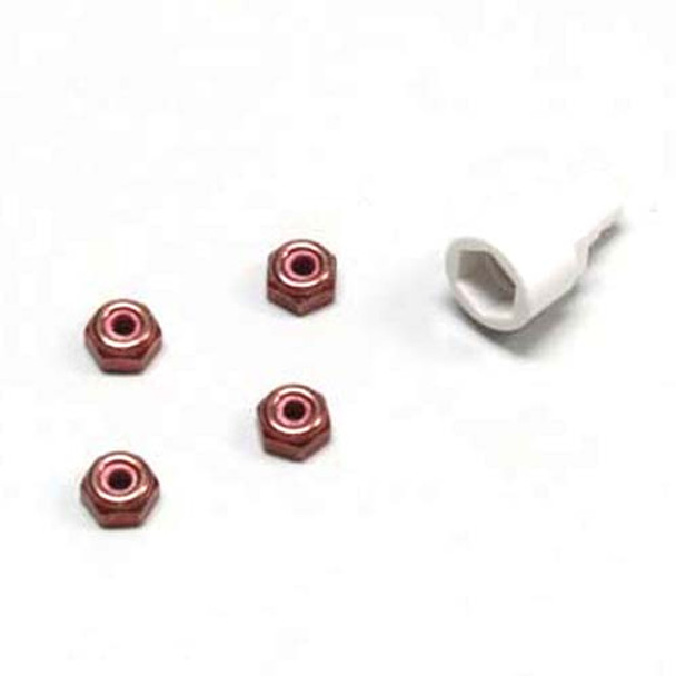 Kyosho MZW13R Color Nylon Nut Red for Mini-Z