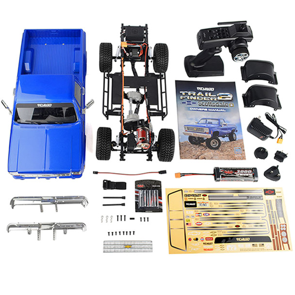 RC4WD Z-RTR0062 Trail Finder 2 "LWB" RTR w/Chevrolet K10 Scottsdale Hard Body Set