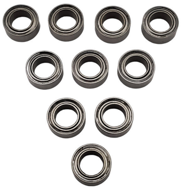 NHX RC Steel Ball Bearings 3/16x5/16x1/8 (Inch) in, 10 pcs, Metal Shielded