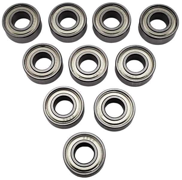 NHX RC Steel Ball Bearings 6x13x5mm, 10 pcs, Metal Shielded