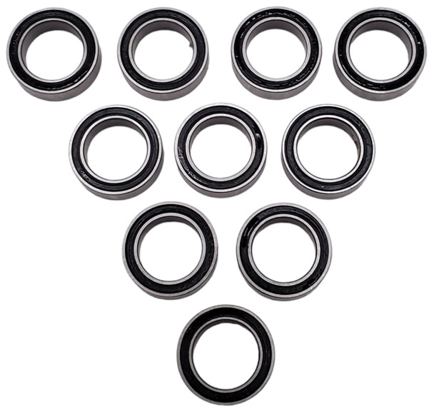 NHX RC Steel Ball Bearings 8x12x3.5mm, 10 pcs, Rubber Sealed, PTFE Coated