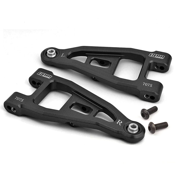 GPM Aluminum 7075 Front Lower Suspension Arms Black for Tamiya 1/10 BBX BB-01