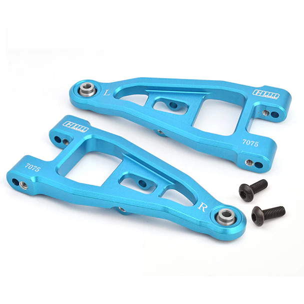 GPM Aluminum 7075 Front Lower Suspension Arms Sky Blue for Tamiya 1/10 BBX BB-01