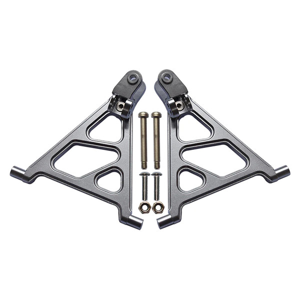 GPM Racing Aluminum Front Lower Arm Grey for Tamiya Lunch Box