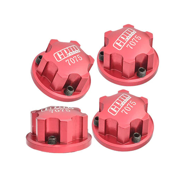 GPM Racing Aluminum 7075 Wheel Lock 17mm Red for Arrma 1/8 Kraton/Outcast