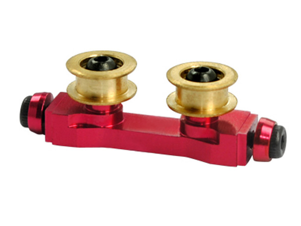 Microheli Aluminum/Brass Tail Belt Guide RED Blade 300 X