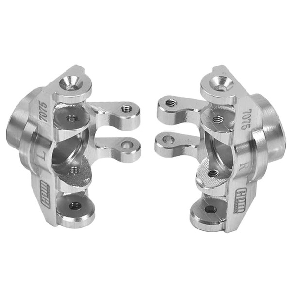 GPM Aluminum 7075 Front Steering Block Silver for Arrma 1/18 Granite Grom Mega