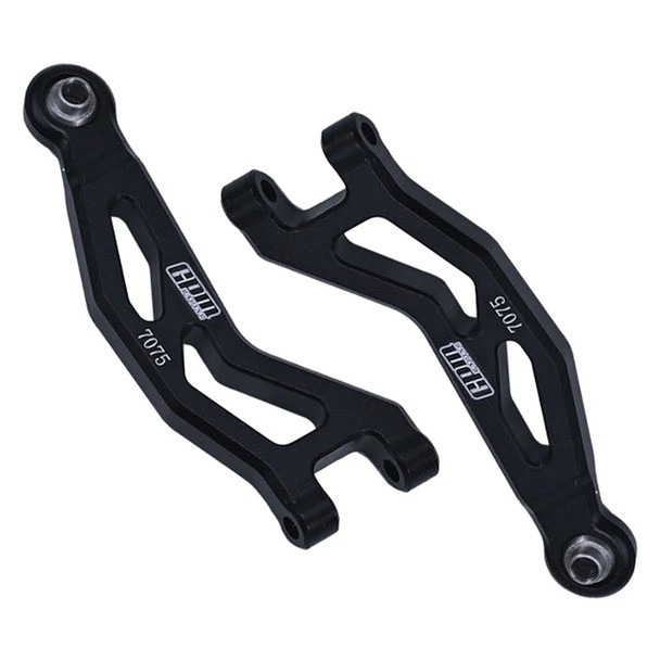 GPM Aluminum 7075 Front Upper Suspension Arms Black for Arrma 1/18 Granite Grom