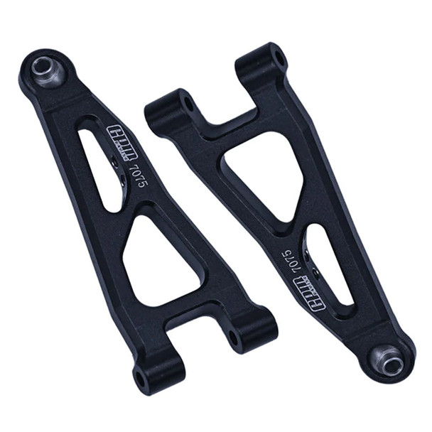 GPM Aluminum 7075 Front Lower Suspension Arms Black for Arrma 1/18 Granite Grom