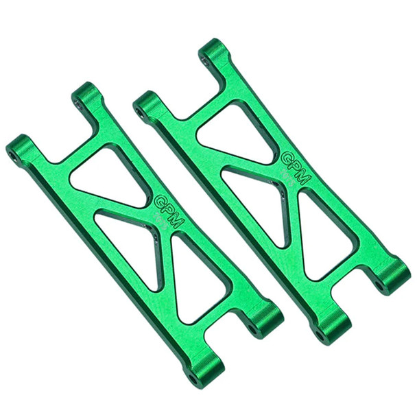 GPM Aluminum 7075 Rear Lower Suspension Arms Green for Arrma 1/18 Granite Grom