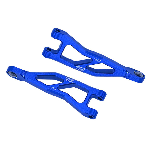 GPM Aluminum 7075 Rear Upper Suspension Arms Blue for Arrma 1/18 Granite Grom