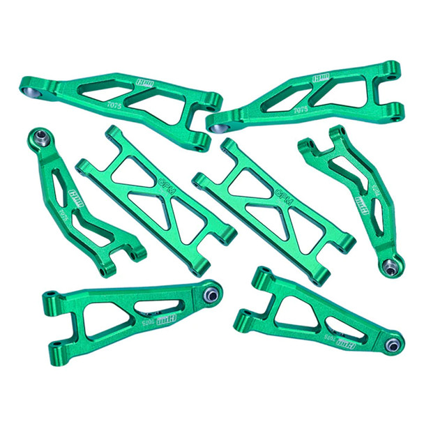 GPM Aluminum 7075 Front & Rear Suspension Arms Green for Arrma 1/18 Granite Grom