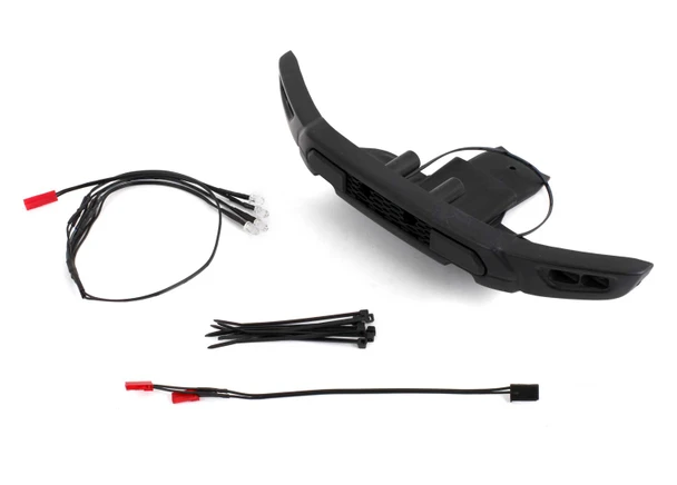 Traxxas 10190 Front Bumper w/LED Light Bar & Headlights Harness for Ford Raptor R