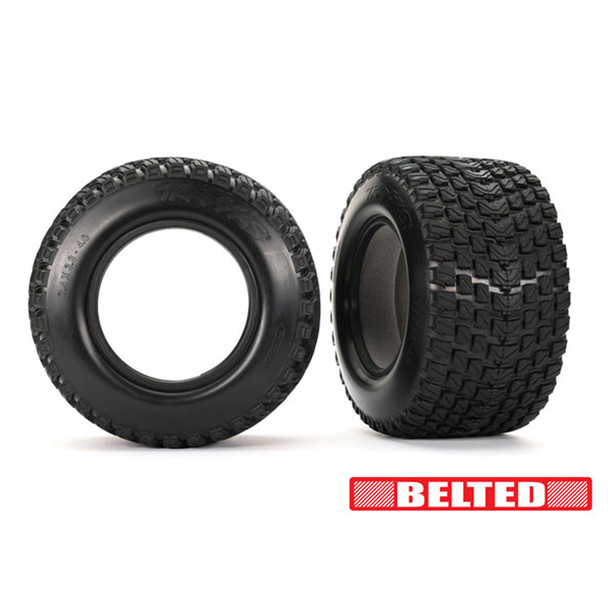 Traxxas 7860 Belted Gravix Low-Profile 7.4″ x 4.0″ Tires w/ Foam Inserts (2) for XRT