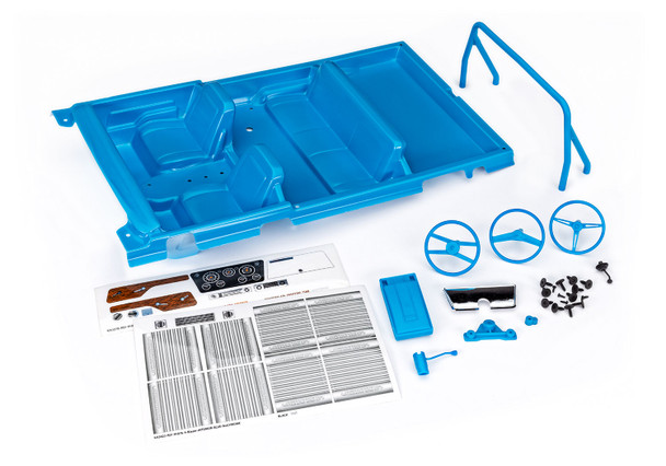 Traxxas 9114-BLUE Blazer Blue Interior Kit for TRX-4
