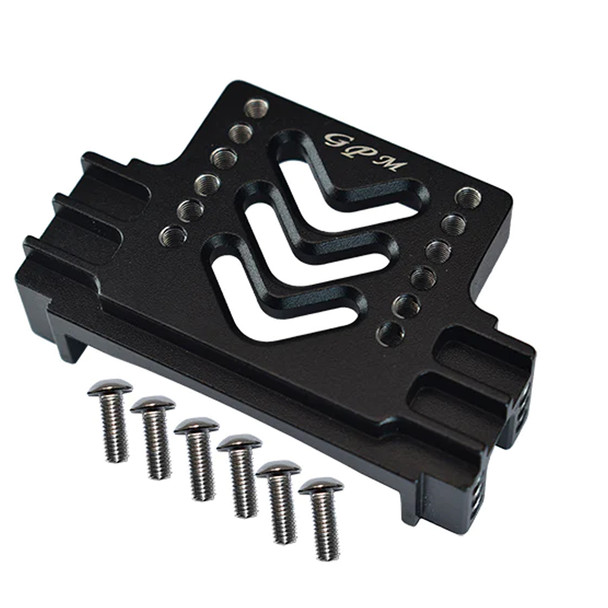 GPM Alum Rear Chassis Stabilizing Mount Black for 1/14 Tamiya Truck Scania R620