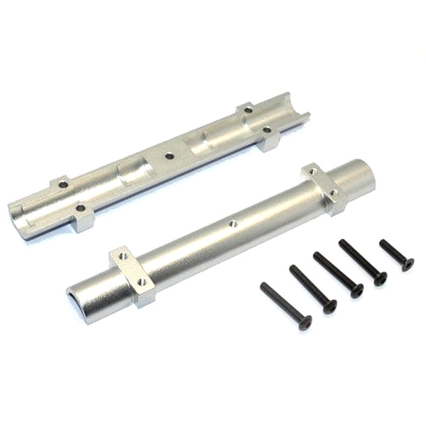 GPM Aluminum Rear Wheel Axle Silver for Tamiya 1/14 Truck Trailer