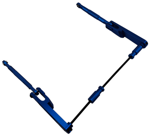 NHX RC Aluminum Rear Sway Bar Set for Axial 1/10 RBX10 Ryft -Blue