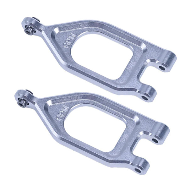 GPM Aluminum 7075 Front Upper Suspension Arms Silver for Arrma 1/10 GORGON 4X2
