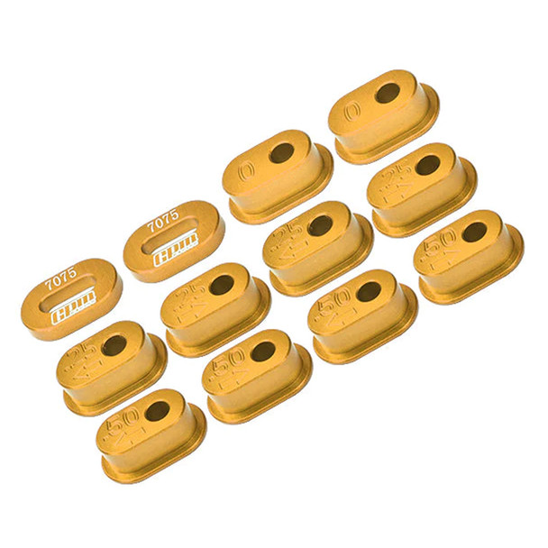 GPM Aluminum 7075-T6 Chain Tension Adjuster Set Gold for Losi 1/4 Promoto-MX