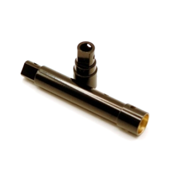 STRC STA232081BR Brass Front Axle Tubes Black for Axial SCX10 Pro 4x4