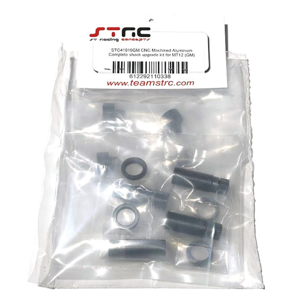 STRC STC41019GM CNC Machined Aluminum Complete Shock Kit Gun Metal for Associated MT12