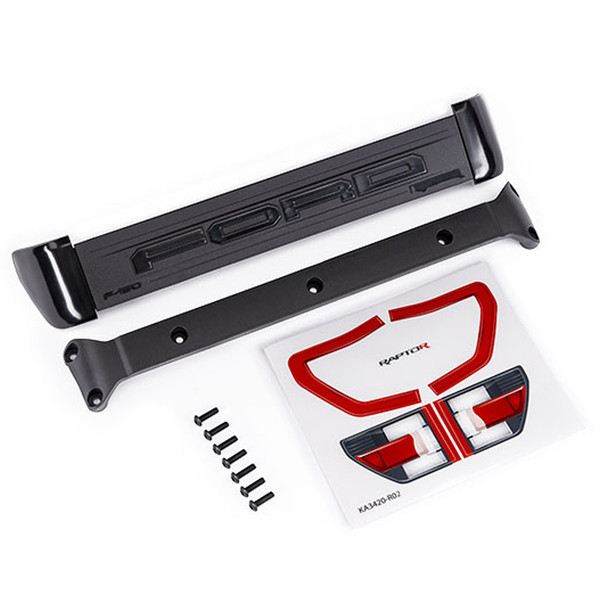 Traxxas 10121 Tailgate Trim/Mount w/3x10mm Screws (7) for Ford F-150 Raptor R 4X4