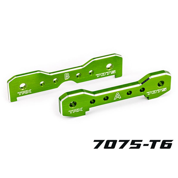 Traxxas 9629G Aluminum 7075-T6 Front Tie Bars Green for Sledge