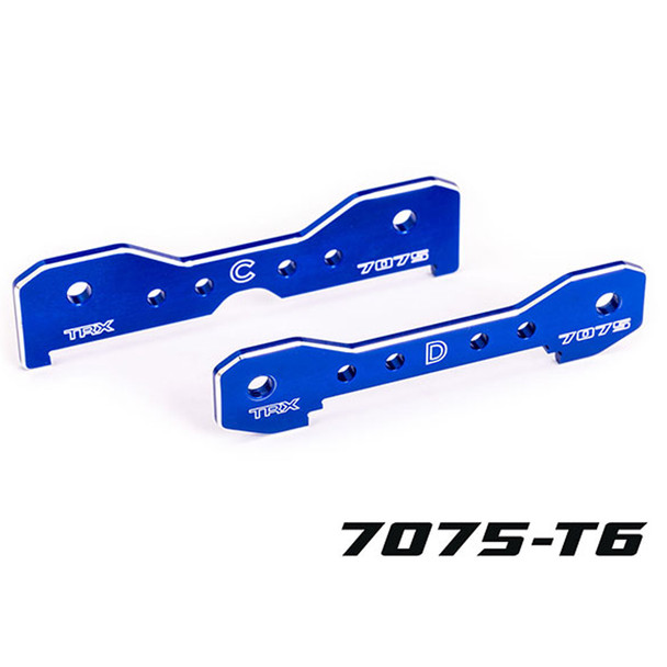 Traxxas 9630 Aluminum 7075-T6 Rear Tie Bars Blue for Sledge