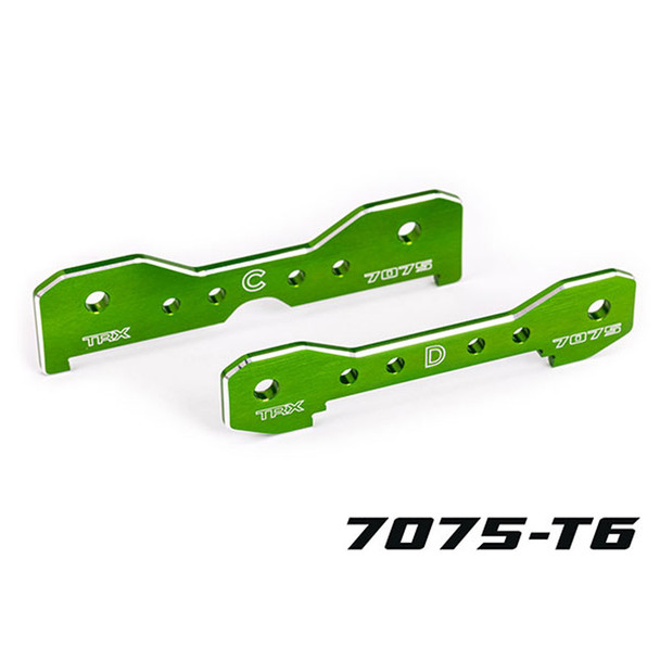 Traxxas 9630G Aluminum 7075-T6 Rear Tie Bars Green for Sledge