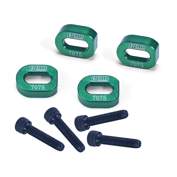 GPM Aluminum 7075 Fixing Motor Base Reinforcement Green (4) for 1:5 Traxxas X Maxx