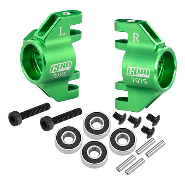 GPM Racing Aluminum 7075 Front Steering Block Green for Losi 1/18 Mini LMT