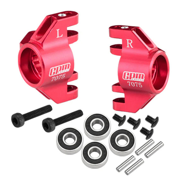 GPM Racing Aluminum 7075 Front Steering Block Red for Losi 1/18 Mini LMT