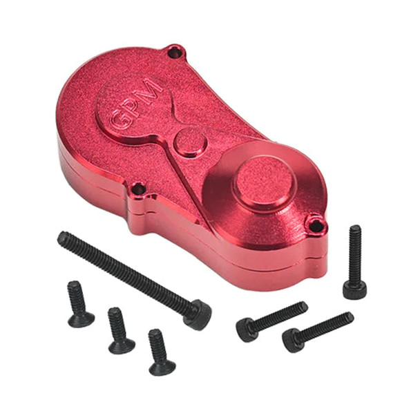 GPM Aluminum 7075 Center Gear Box Housing Set w/Covers Red for Losi 1/18 Mini LMT