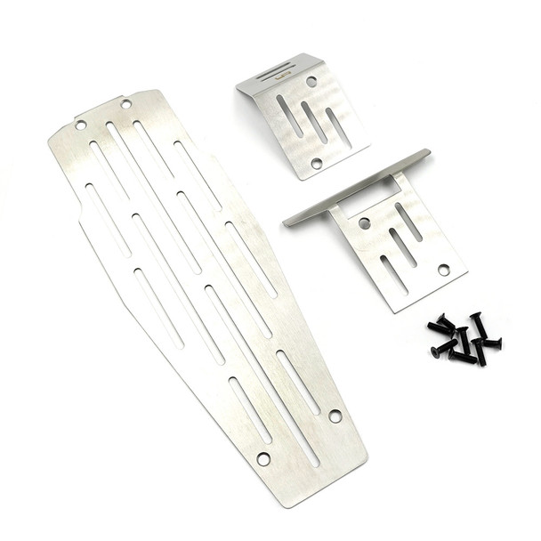 Yeah Racing KYOP-022SV Stainless Steel Chassis Protector Plate Set for Kyosho Optima Mid