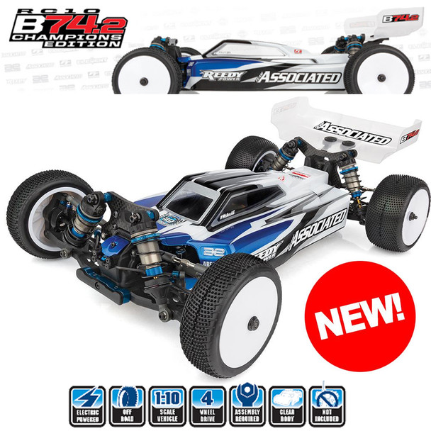 Associated 90044 RC10B74.2 CE 1/10 4WD Off-Road Competition Buggy Kit