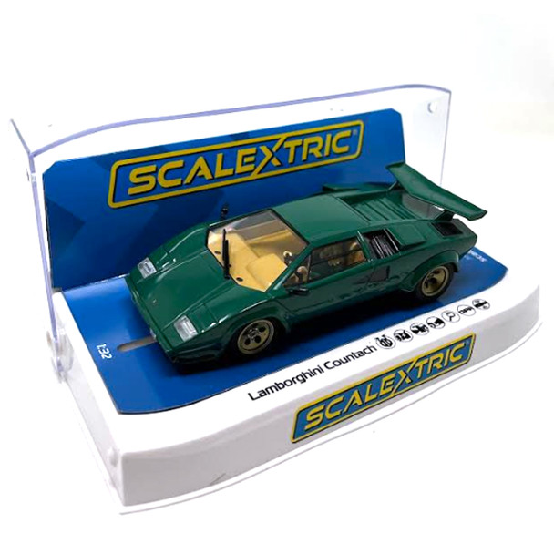 Scalextric C4500 Lamborghini Countach - Green 1/32 Slot Car