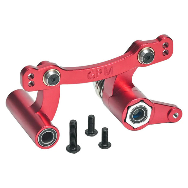 GPM Aluminum 7075 Front Steering Assembly Red for 1/8 Kraton/Outcast/Talion