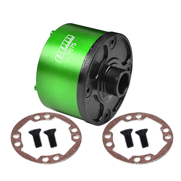 GPM Medium Carbon Steel+Alum 7075-T6 Front Or Rear Diff Case Green for 1:5 KRATON