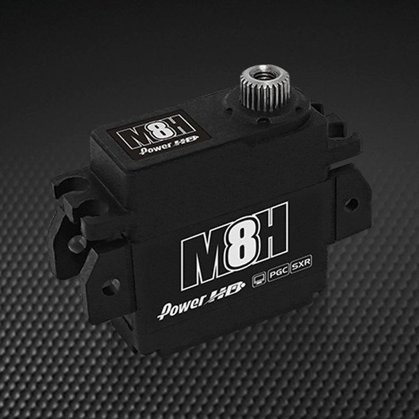 POWER HD M8H Coreless Motor 118.0 oz / 0.065 sec Titanium & Steel Gear Micro Servo