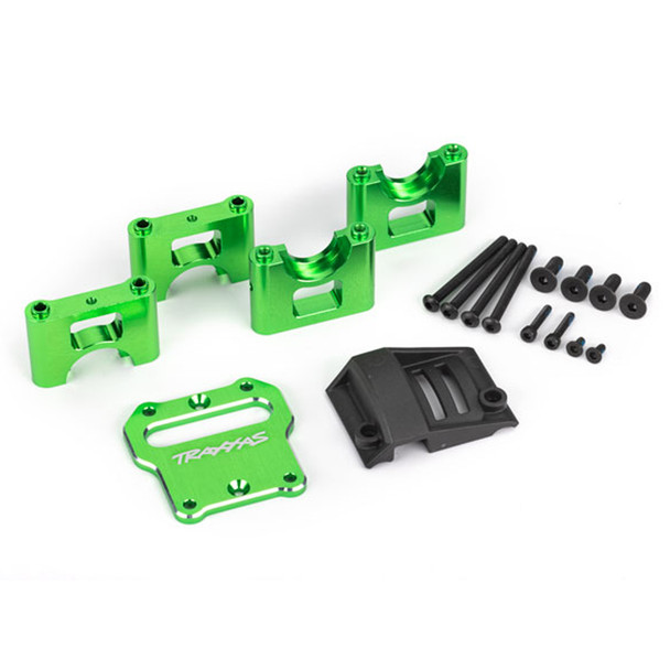 Traxxas 9584G Aluminum Center Differential Carrier Mount Green for Sledge