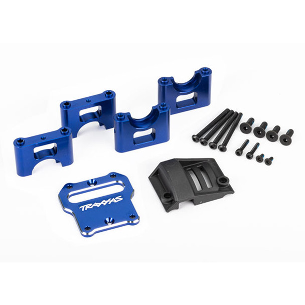 Traxxas 9584X Aluminum Center Differential Carrier Mount Blue for Sledge