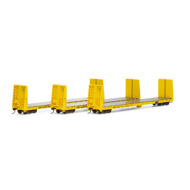 Athearn ATH17232 60' Bulkhead Flat Car - OP&E #16005 / 16007 / 16008 (3) HO Scale