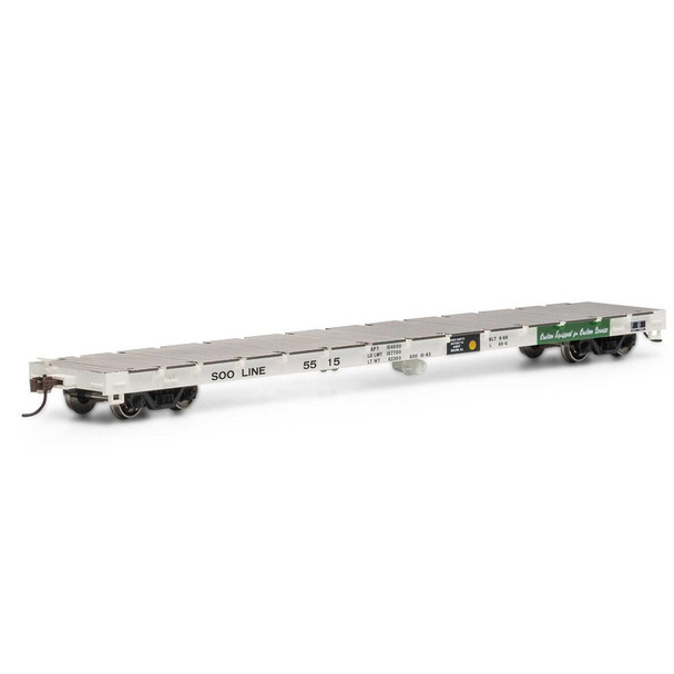 Athearn ATH92687 60' Flat Car - Soo Line #5515 HO Scale