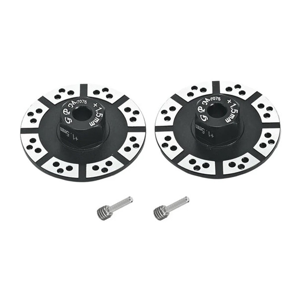 GPM Alum 7075 +1.5mm Hex w/Brake Disk/Silver Lining Black for Losi Baja/Rock Rey